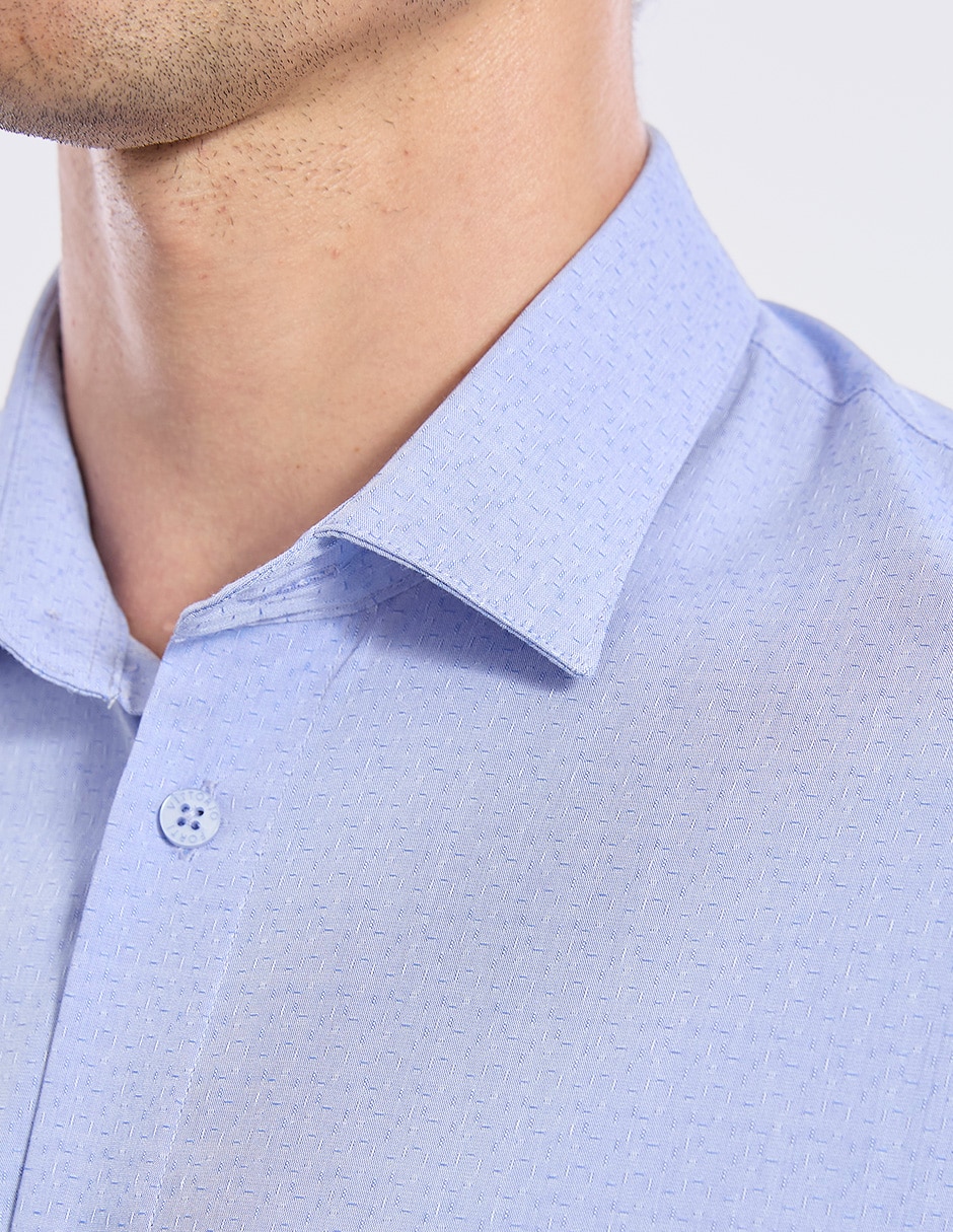 Camisa formal de bambú manga larga para hombre 8