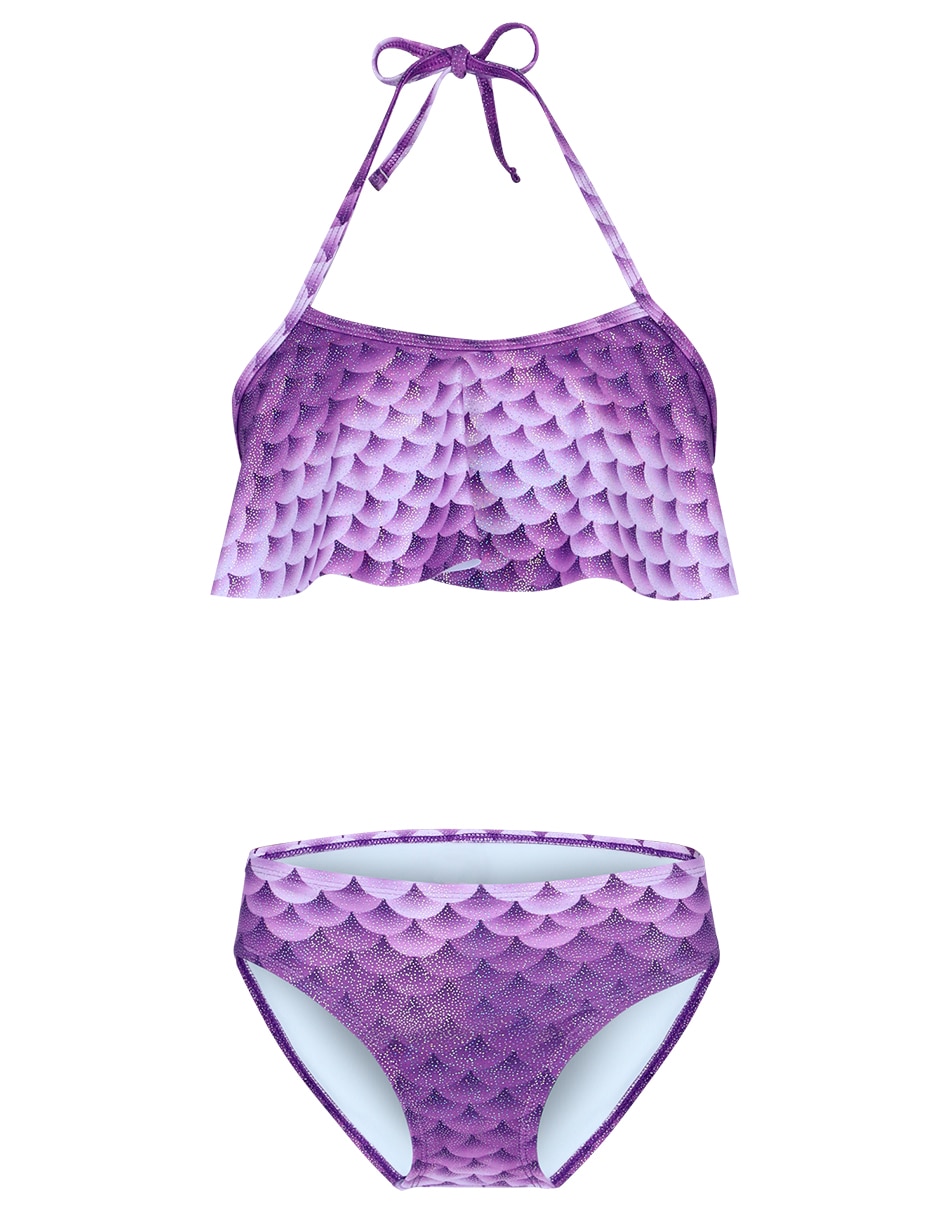 Traje de baño funny purple animal para infantil niña