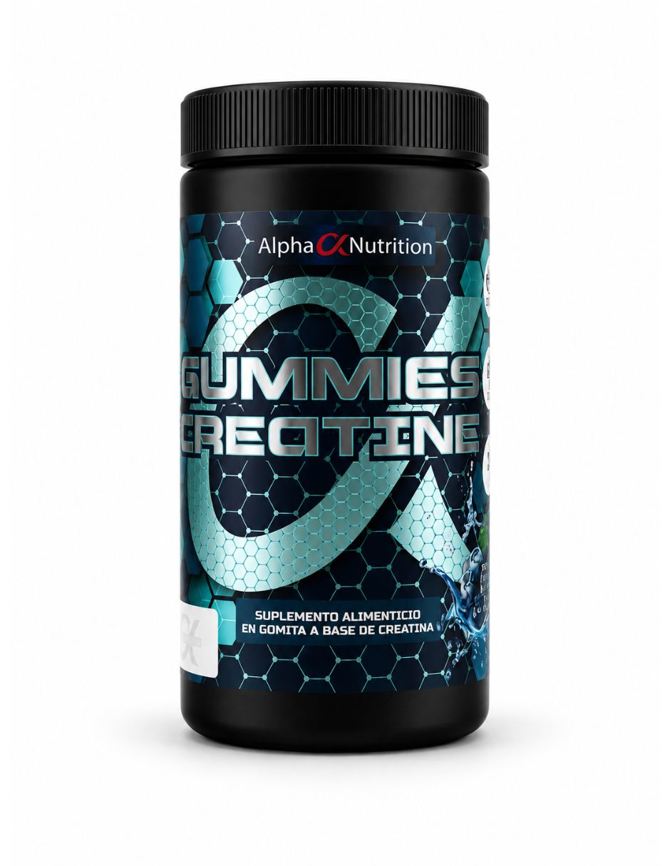Gummies Alpha Nutrition con creatina sabor moras