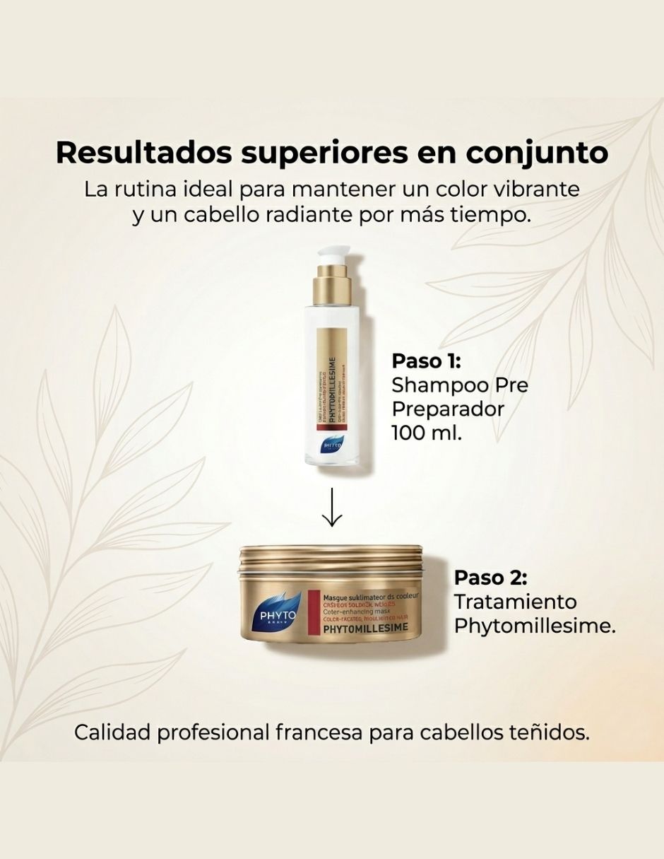 Shampoo protector de color para cabello Teñido millésime 6