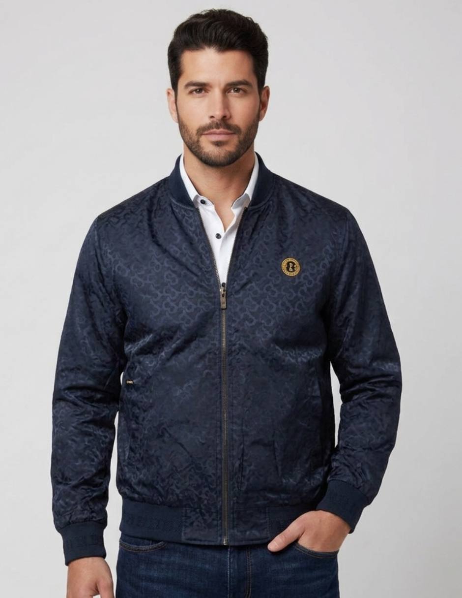 Chamarra casual con bolsillos para hombre Chamarra casual con bolsillos para hombre