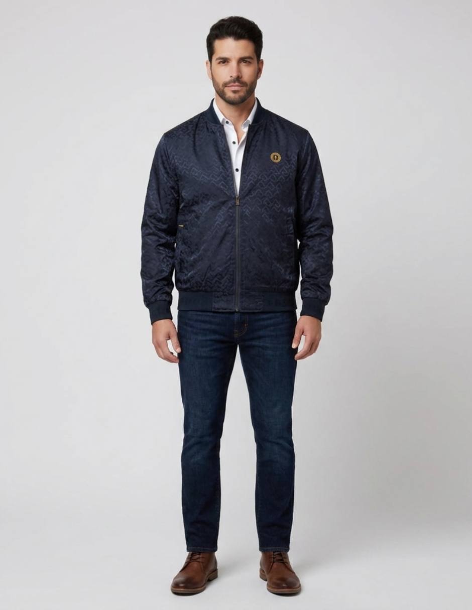 Chamarra casual con bolsillos para hombre 4