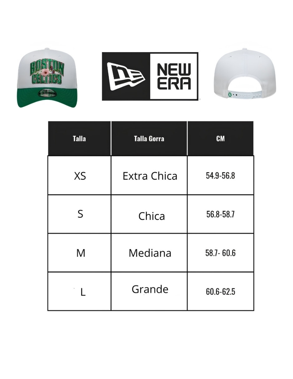 Gorra visera curva snapback para básquetbol Boston Celtics unisex 4