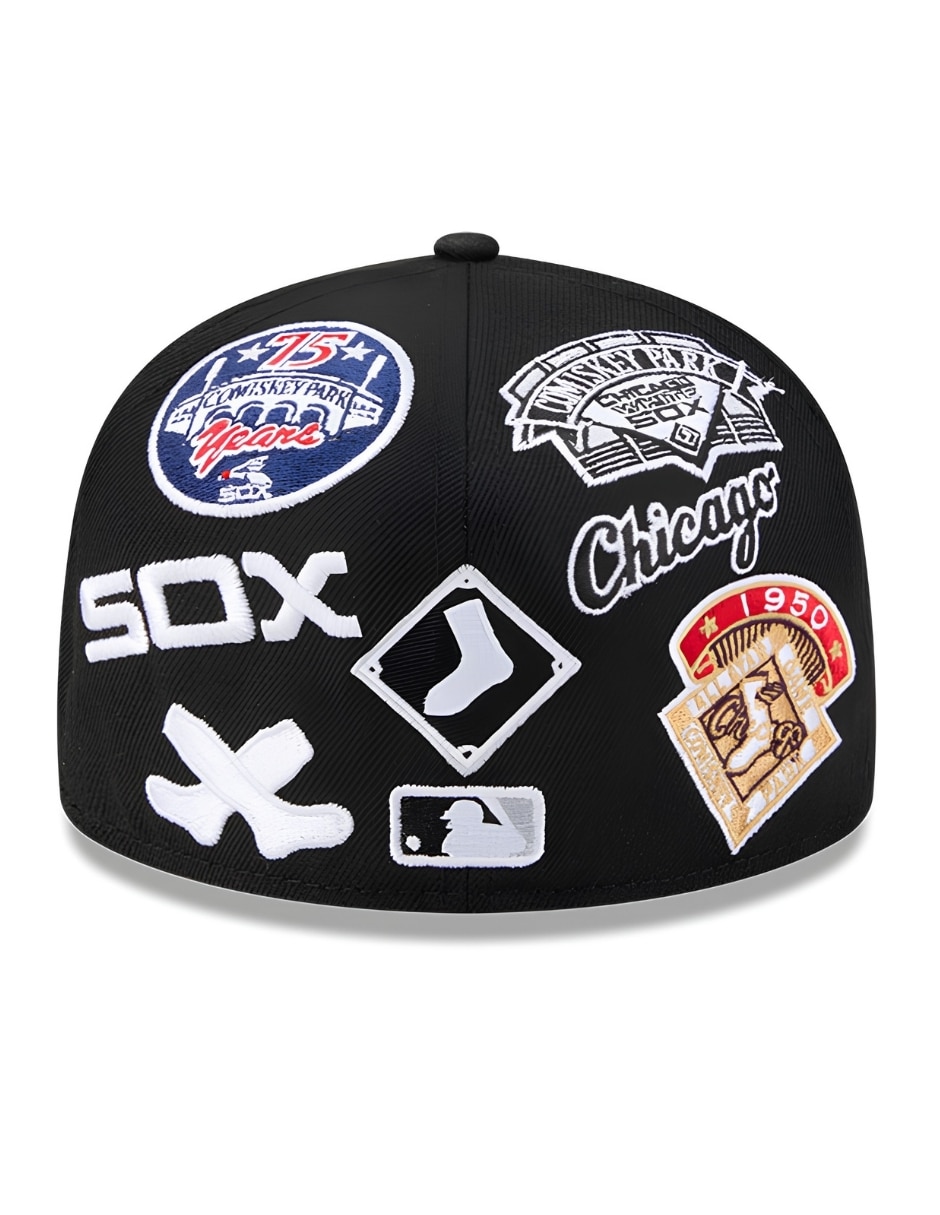 Gorra visera plana cerrada para béisbol New Era Chicago White Sox unisex