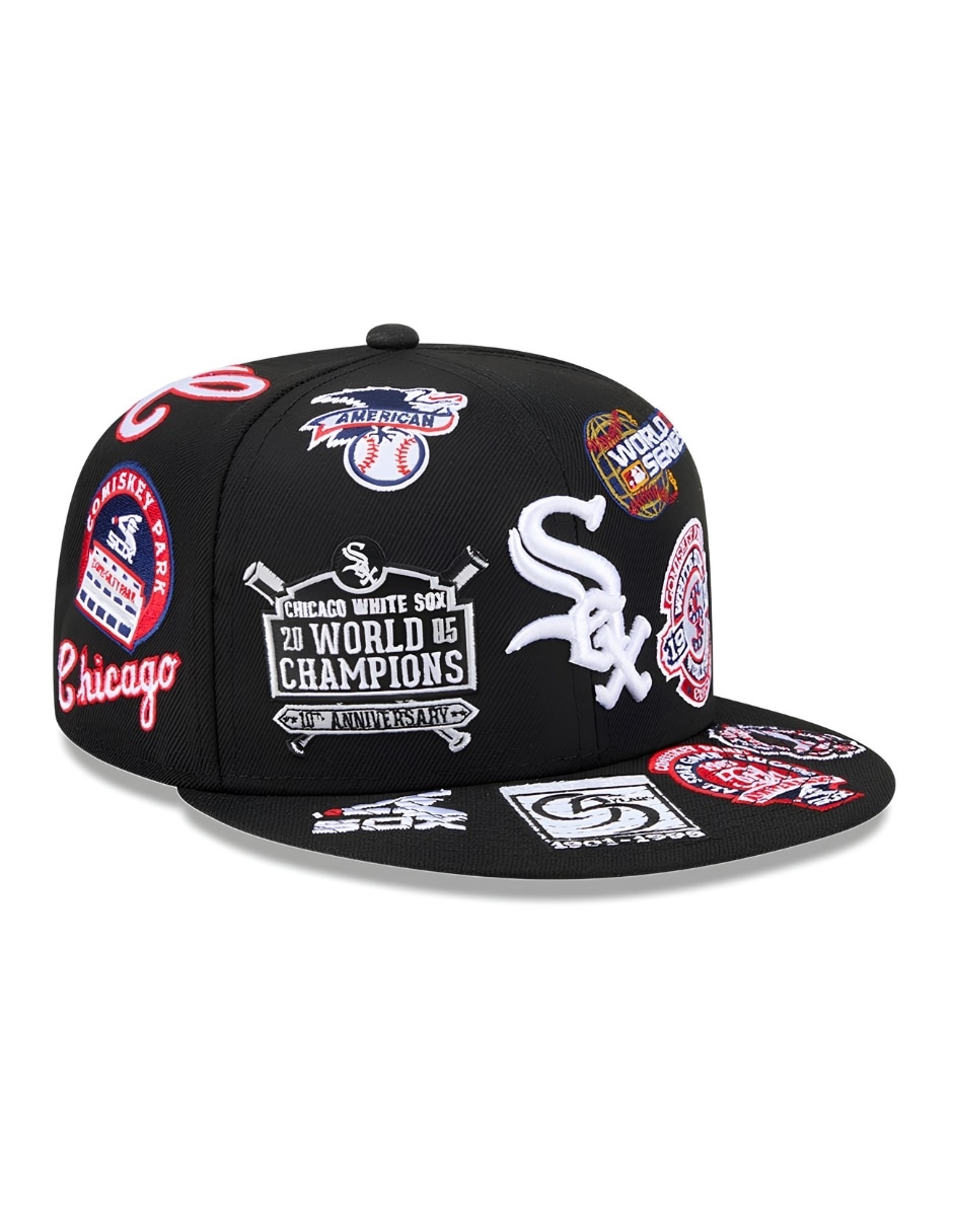 Gorra visera plana cerrada para béisbol New Era Chicago White Sox unisex