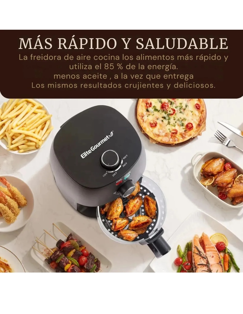 Freidora de aire Elite Gourmet 2.3 L EAF2305