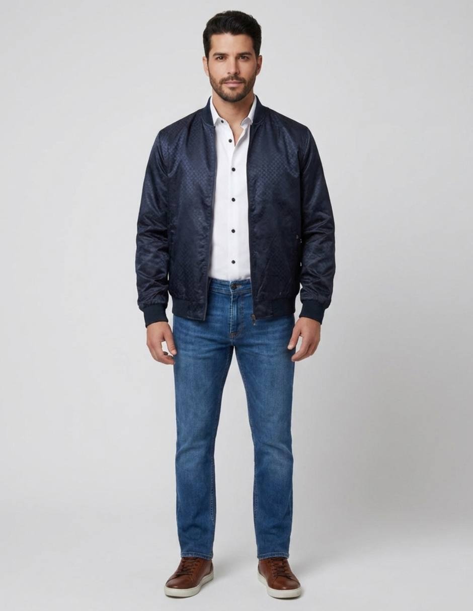 Chamarra casual con bolsillos para hombre 4