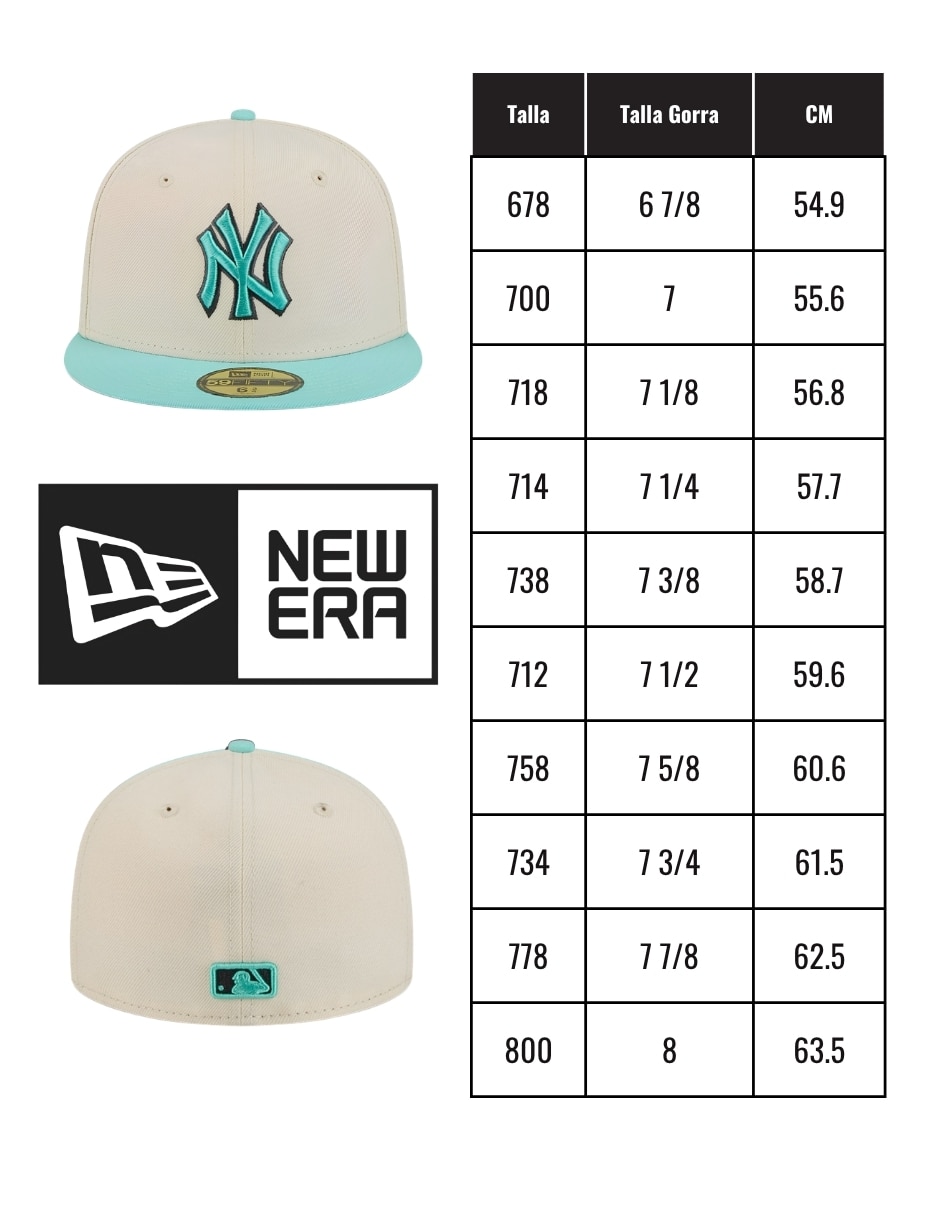 Gorra visera plana cerrada para béisbol New Era New York Yankees unisex