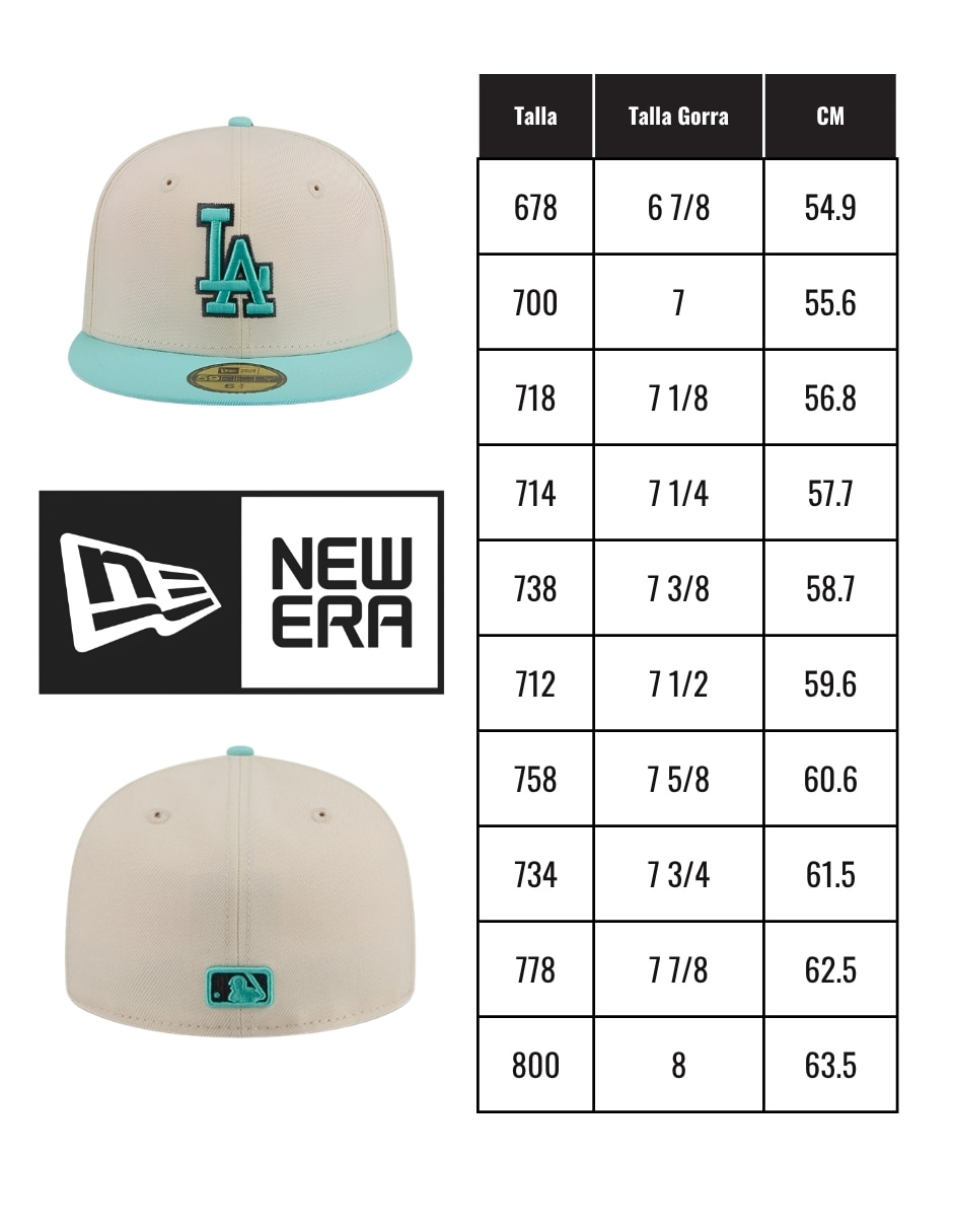 Gorra visera plana cerrada para béisbol Los Angeles Dodgers unisex 4