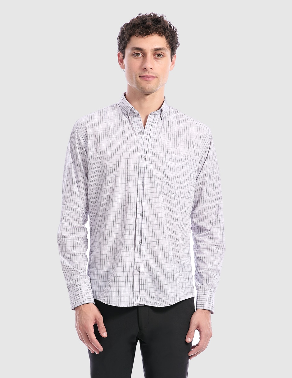 Camisa casual de manga larga para hombre Camisa casual de manga larga para hombre