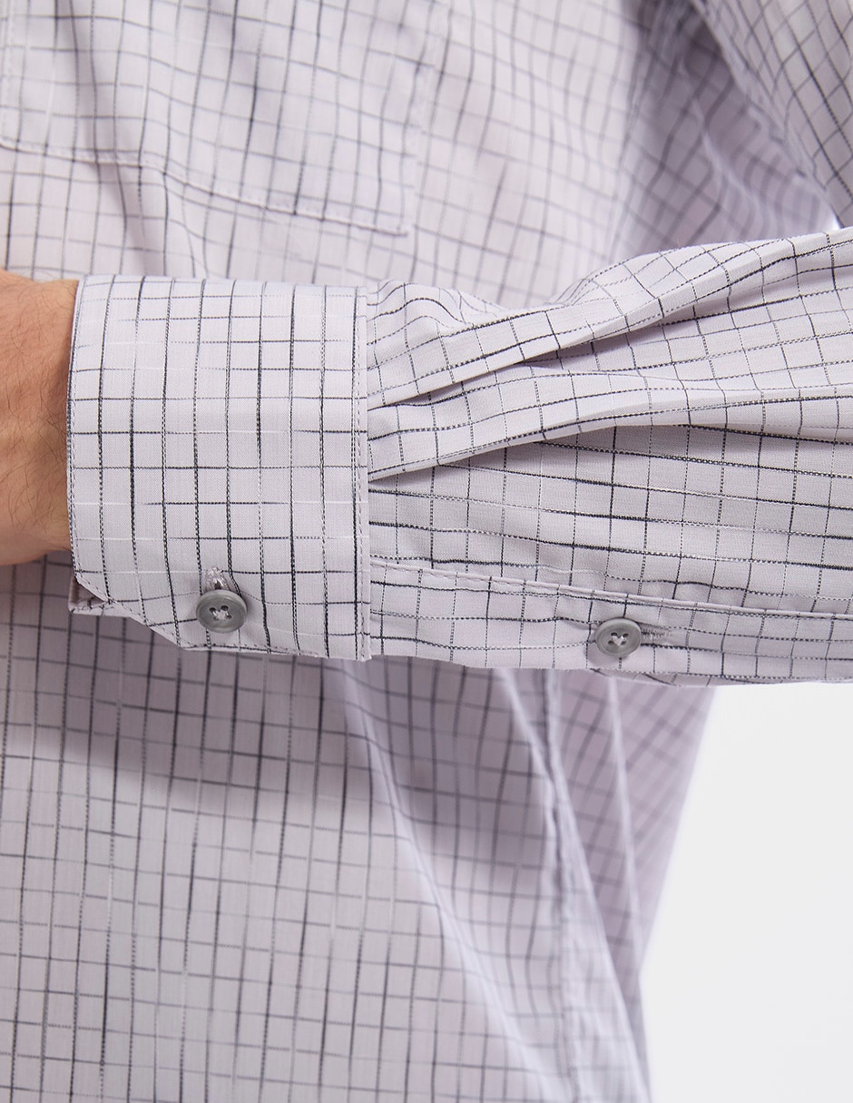 Camisa casual de manga larga para hombre 7