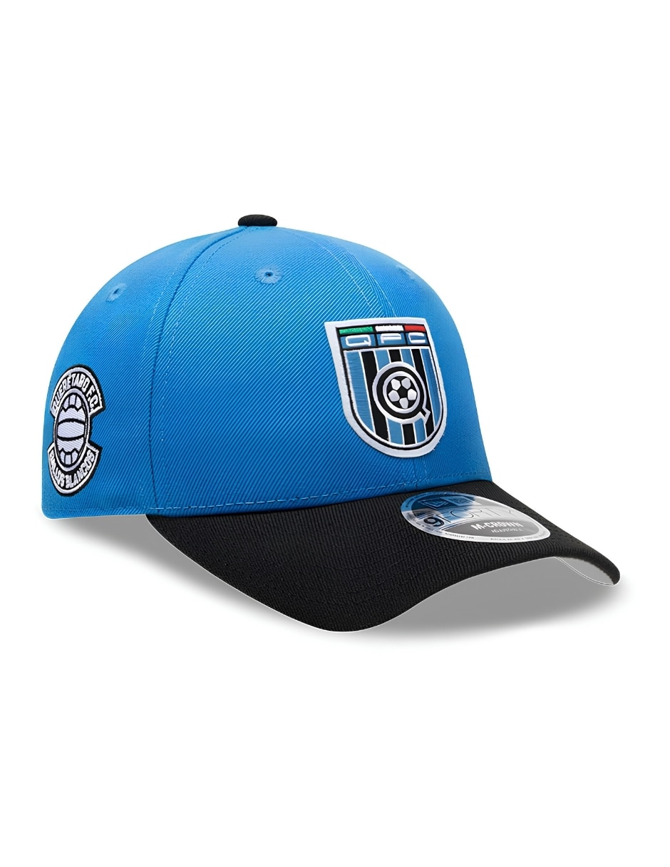 Gorra visera curva snapback para fútbol new era querétaro fútbol club para hombre