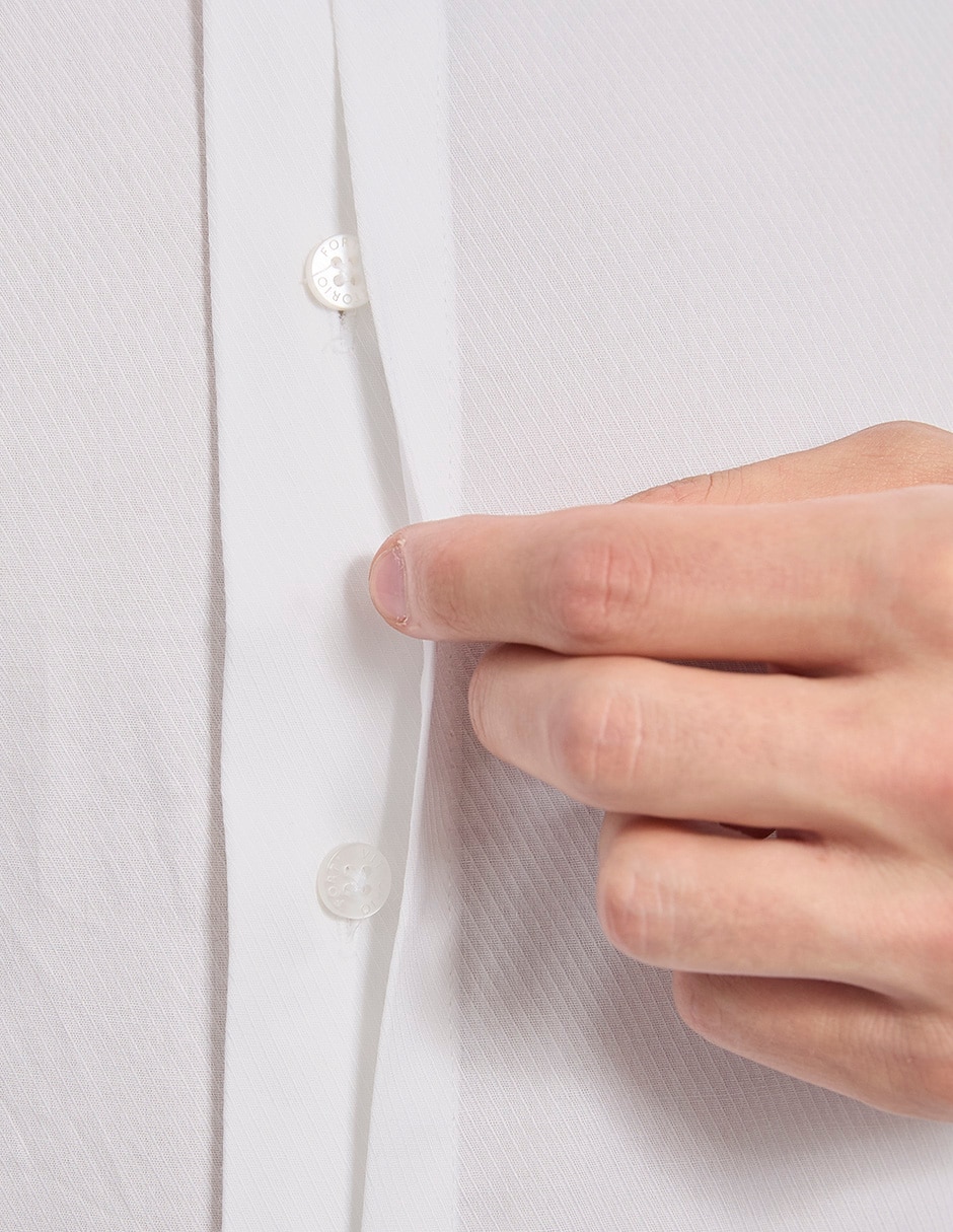 Camisa etiqueta de manga larga para hombre 6