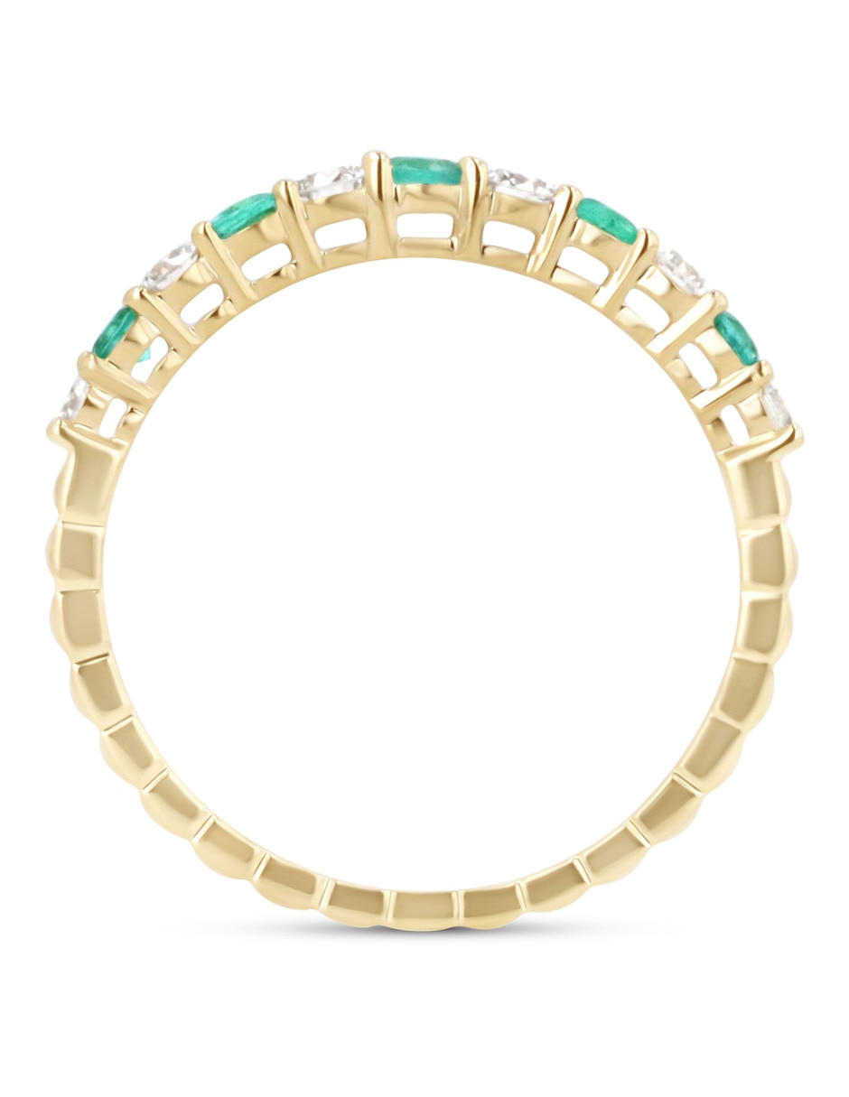 Churumbela de oro amarillo 14 K Joyerías Bizzarro diamante