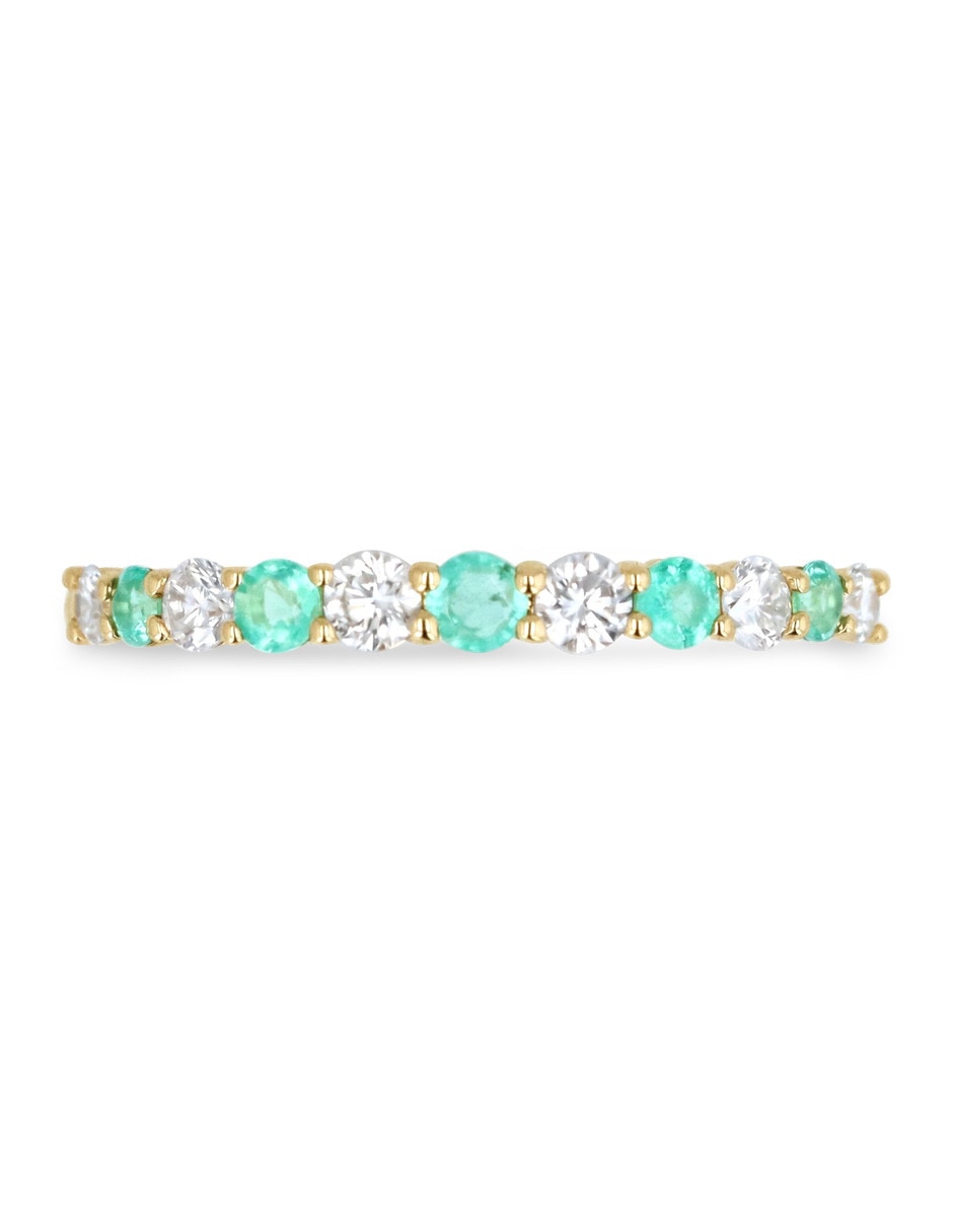 Churumbela de oro amarillo 14 K Joyerías Bizzarro diamante