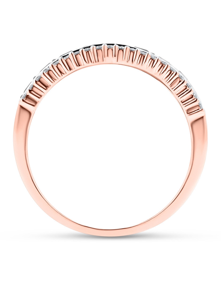 Churumbela de oro rosa 14 k diamante