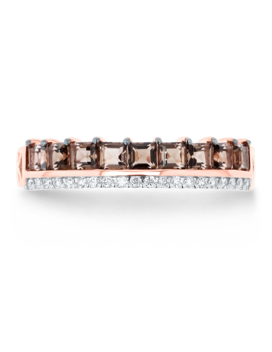 Churumbela de oro rosa 14 k diamante