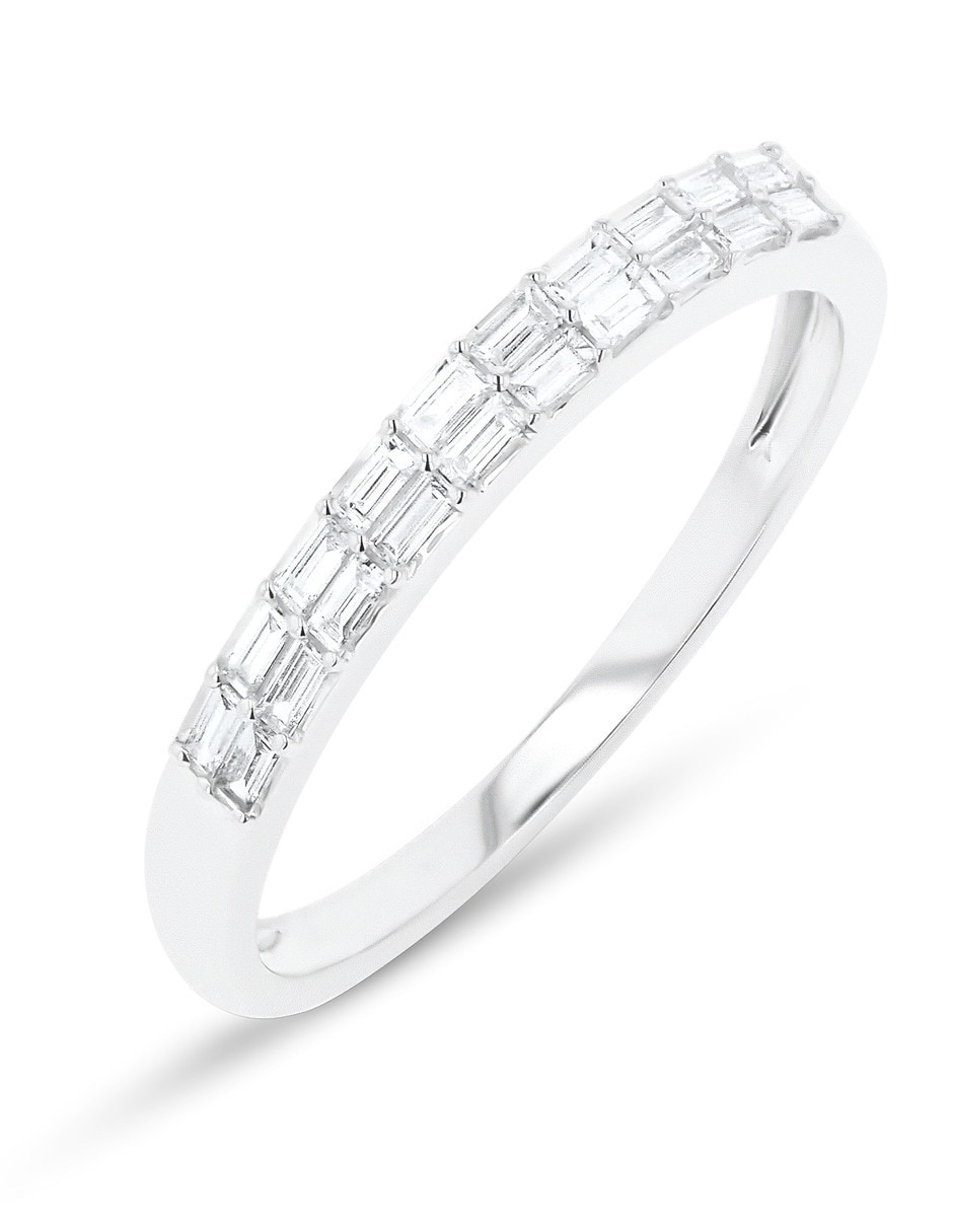 Churumbela de oro blanco 14 K Joyerías Bizzarro diamante