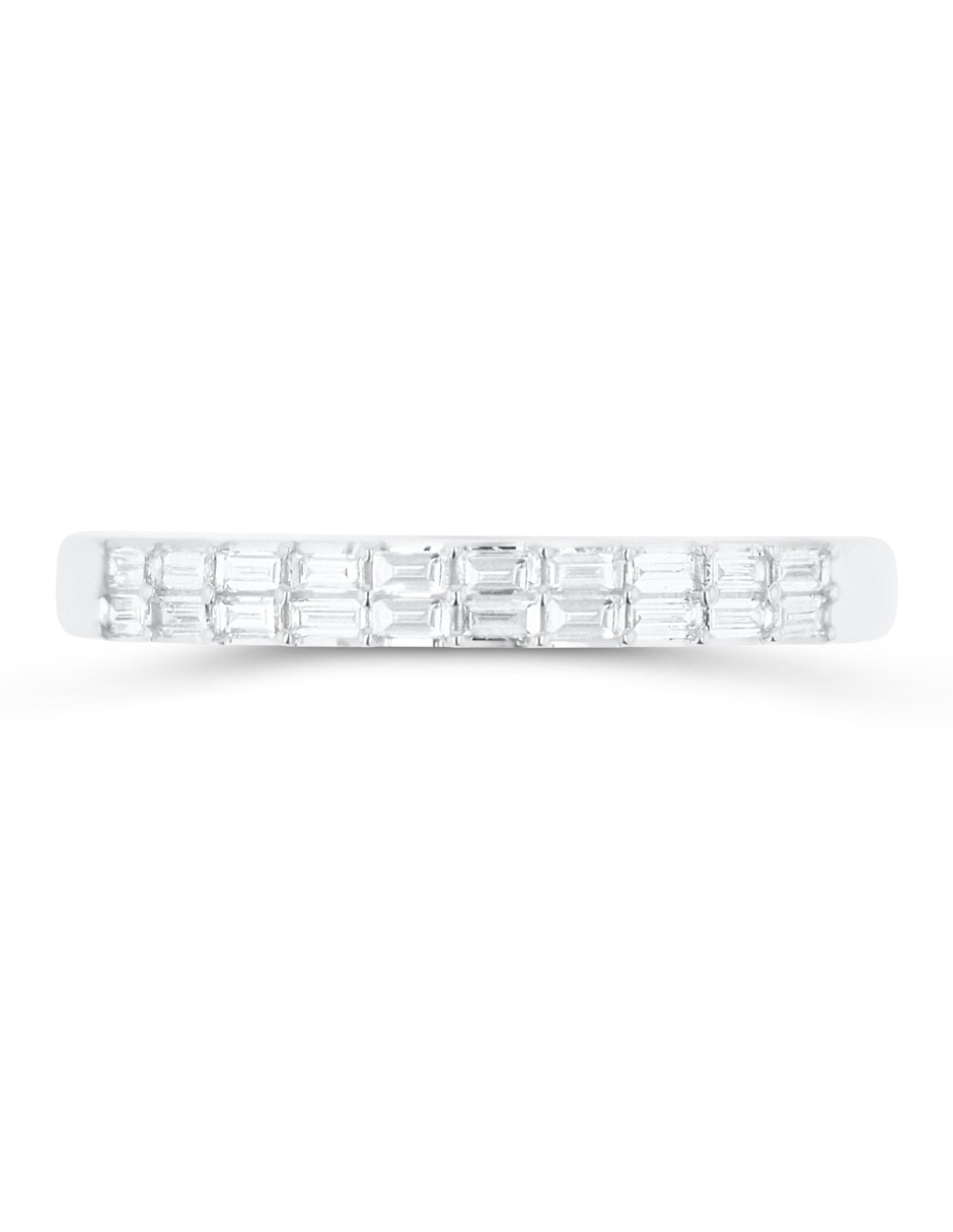 Churumbela de oro blanco 14 K Joyerías Bizzarro diamante