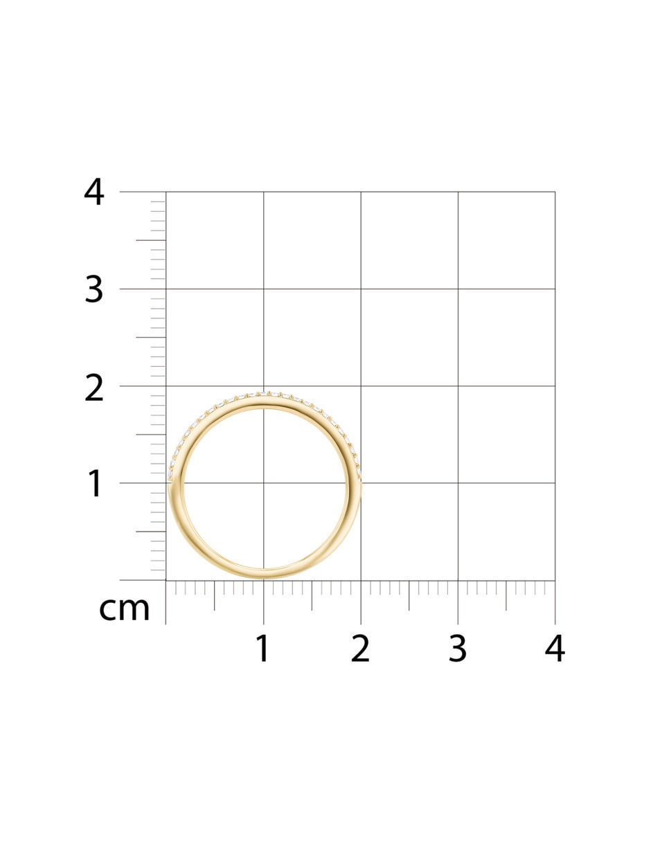 Churumbela de oro amarillo 14 K Joyerías Bizzarro diamante