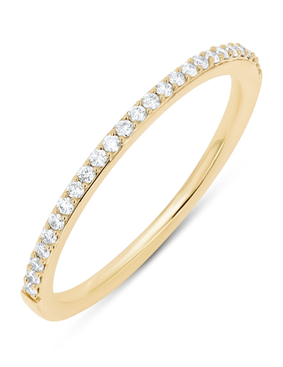 Churumbela de oro amarillo 14 K Joyerías Bizzarro diamante
