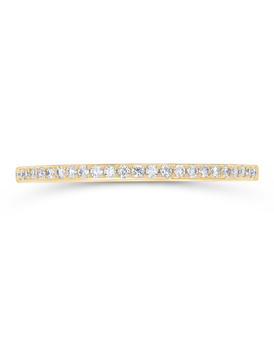 Churumbela de oro amarillo 14 K Joyerías Bizzarro diamante