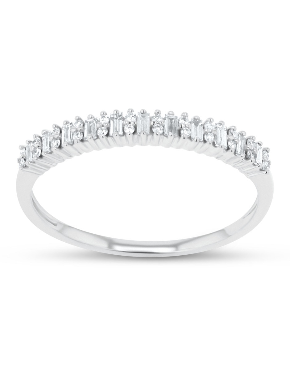 Churumbela de oro blanco 14 K diamante Churumbela de oro blanco 14 K diamante