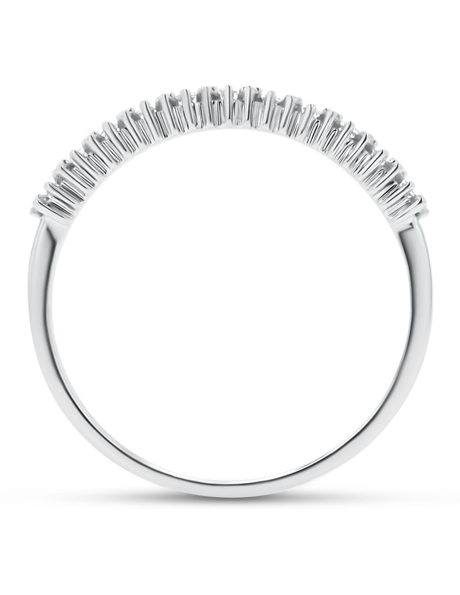 Churumbela de oro blanco 14 K Joyerías Bizzarro diamante