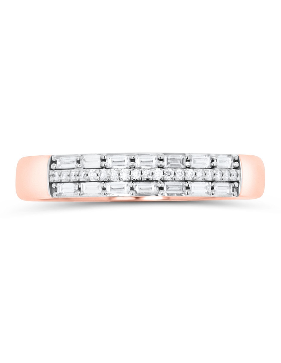 Churumbela de oro rosa 14 K Joyerías Bizzarro diamante