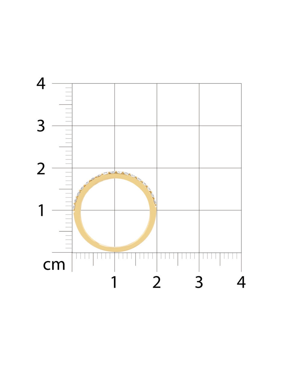 Churumbela de oro amarillo 14 K Joyerías Bizzarro diamante