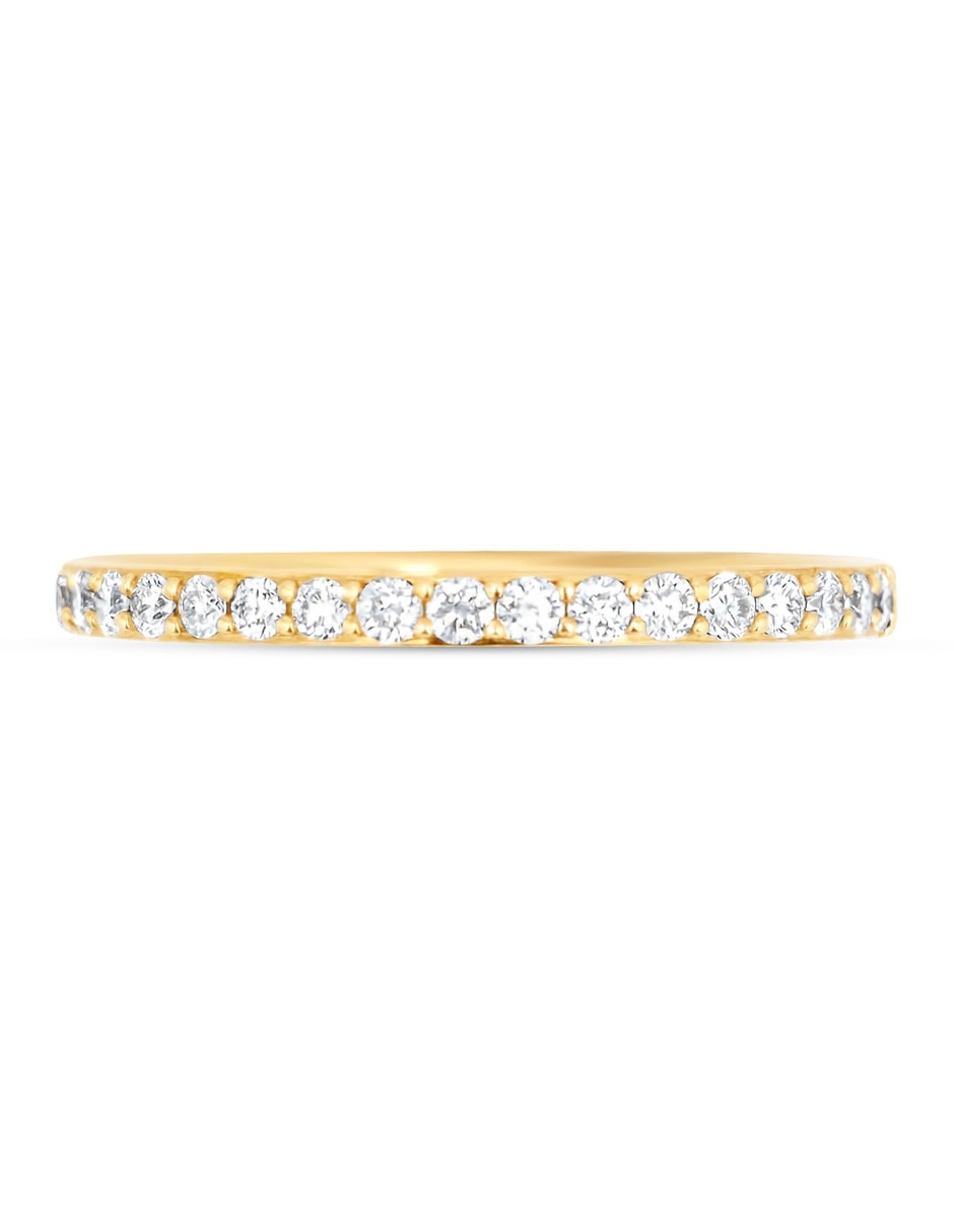 Churumbela de oro amarillo 14 K Joyerías Bizzarro diamante