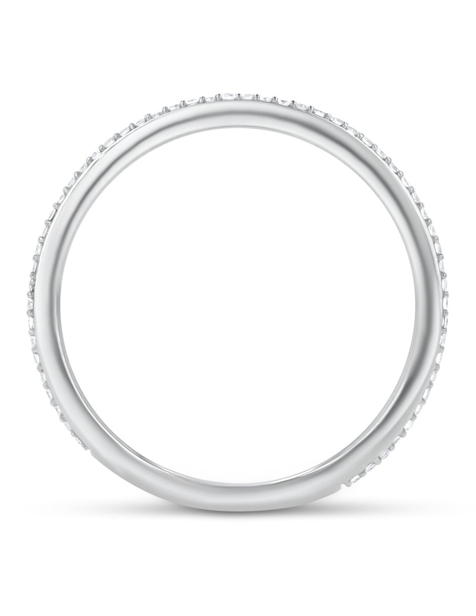 Churumbela de oro blanco 14 K Joyerías Bizzarro diamante