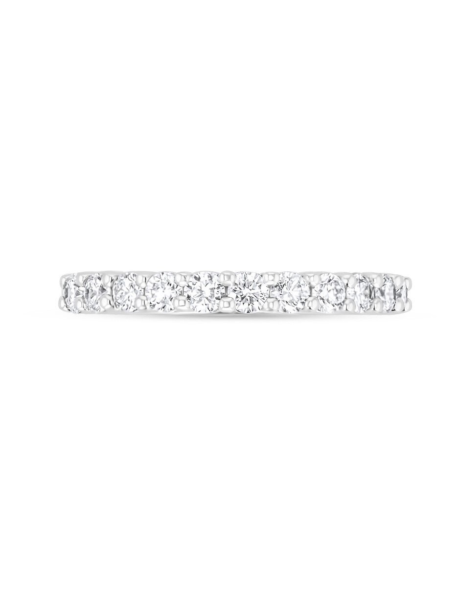Churumbela de oro blanco 14 K diamante 5