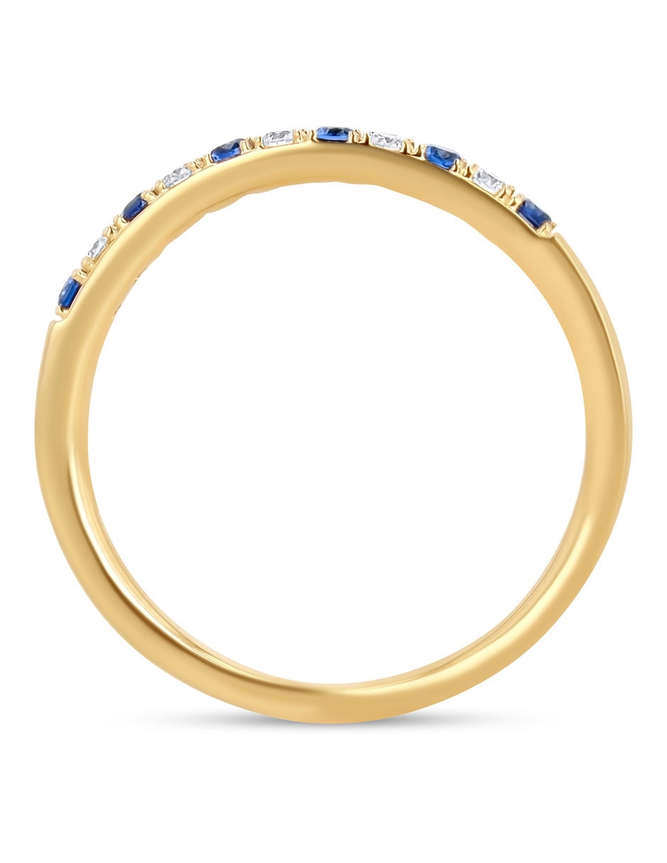 Churumbela de oro amarillo 14 K diamante 3