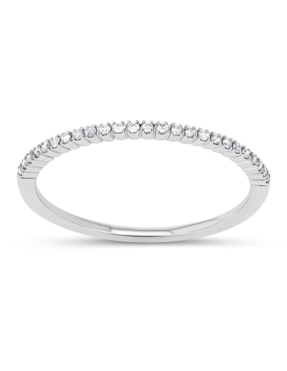 Churumbela de oro blanco 14 K Joyerías Bizzarro diamante