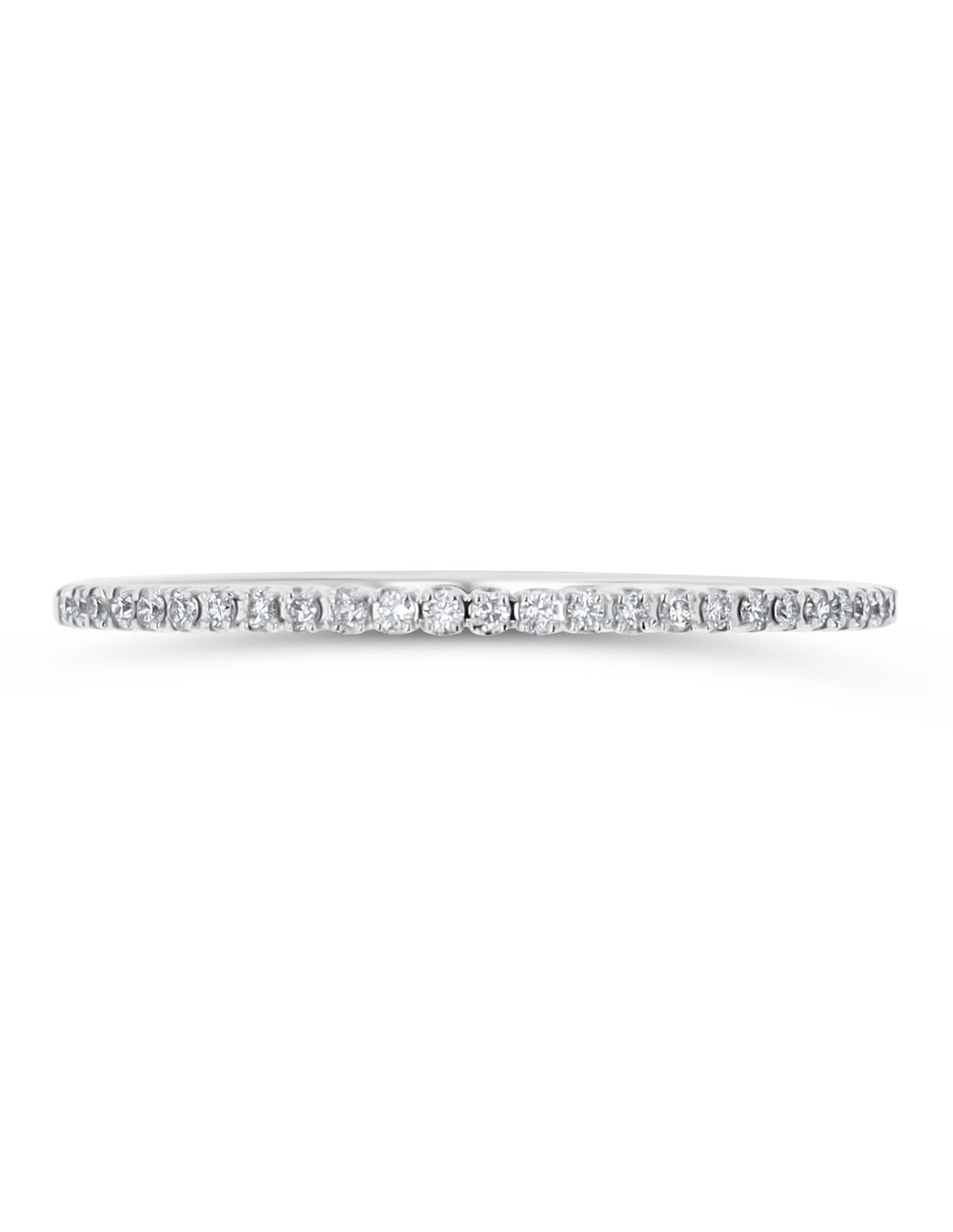 Churumbela de oro blanco 14 K Joyerías Bizzarro diamante