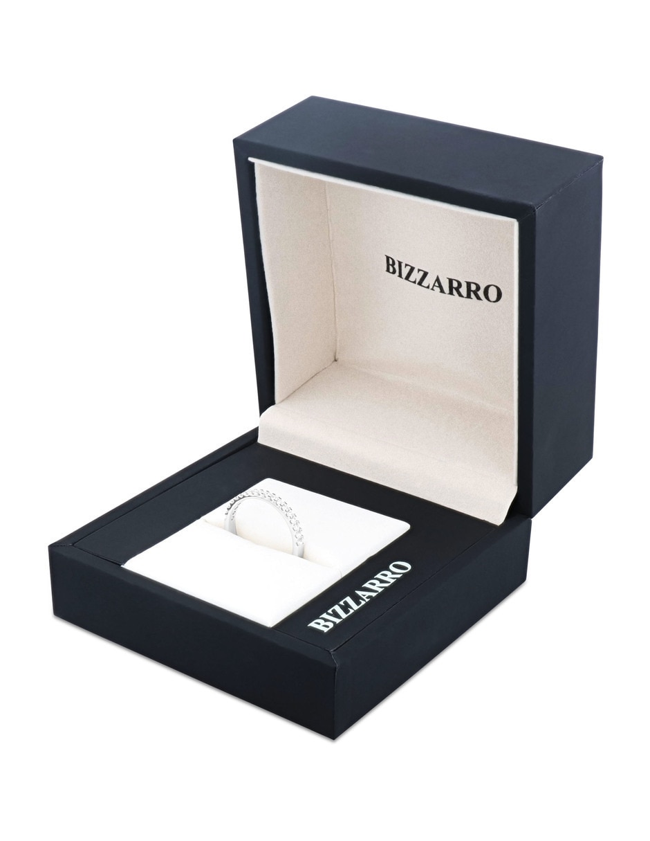 Churumbela de oro blanco 14 K diamante 4