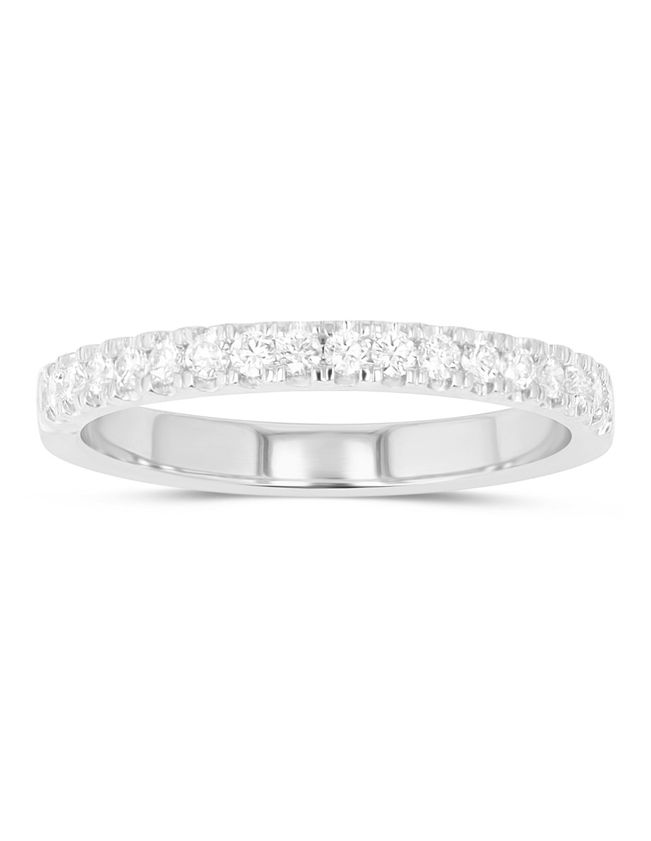 Churumbela de oro blanco 14 K diamante 5