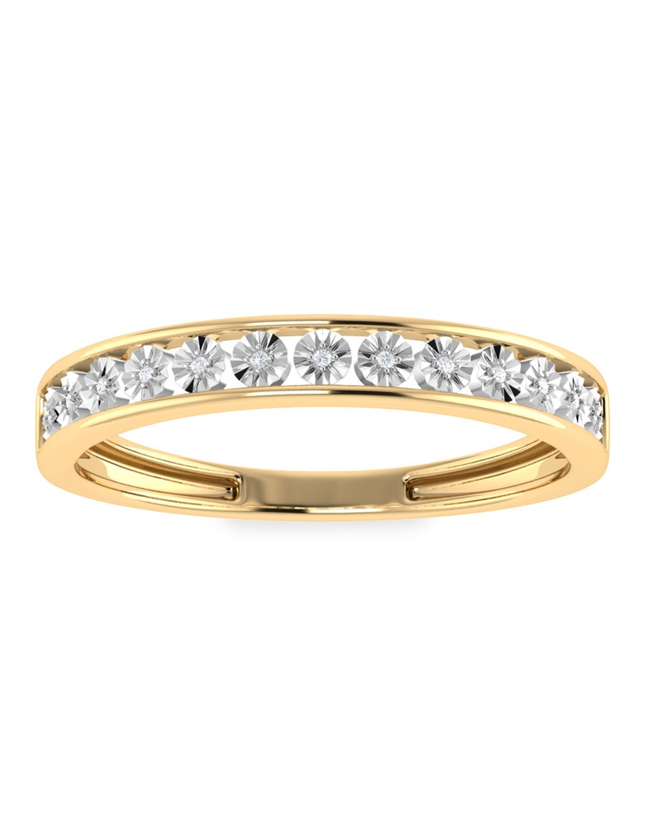 Churumbela de oro amarillo 14 K diamante