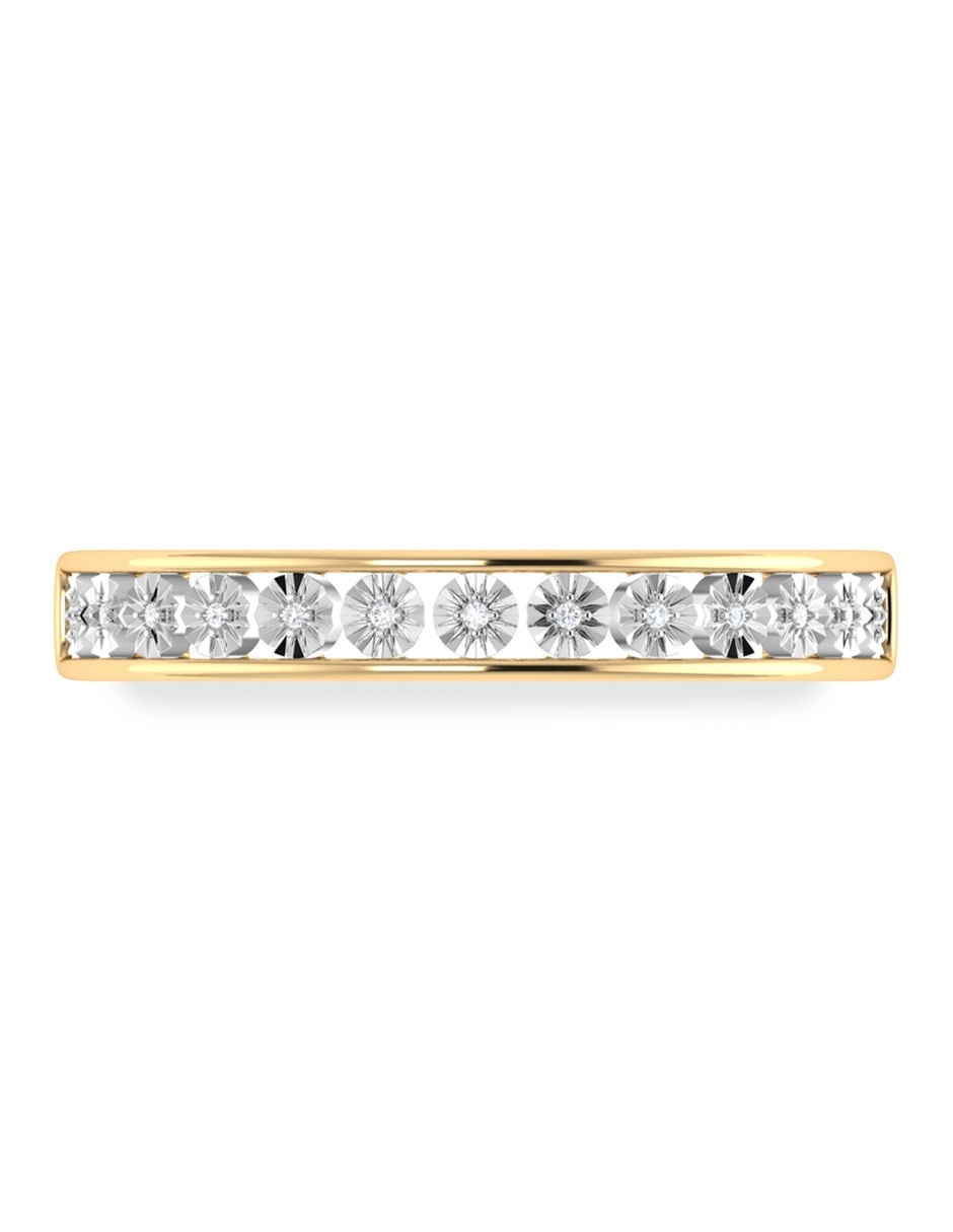 Churumbela de oro amarillo 14 K Joyerías Bizzarro diamante