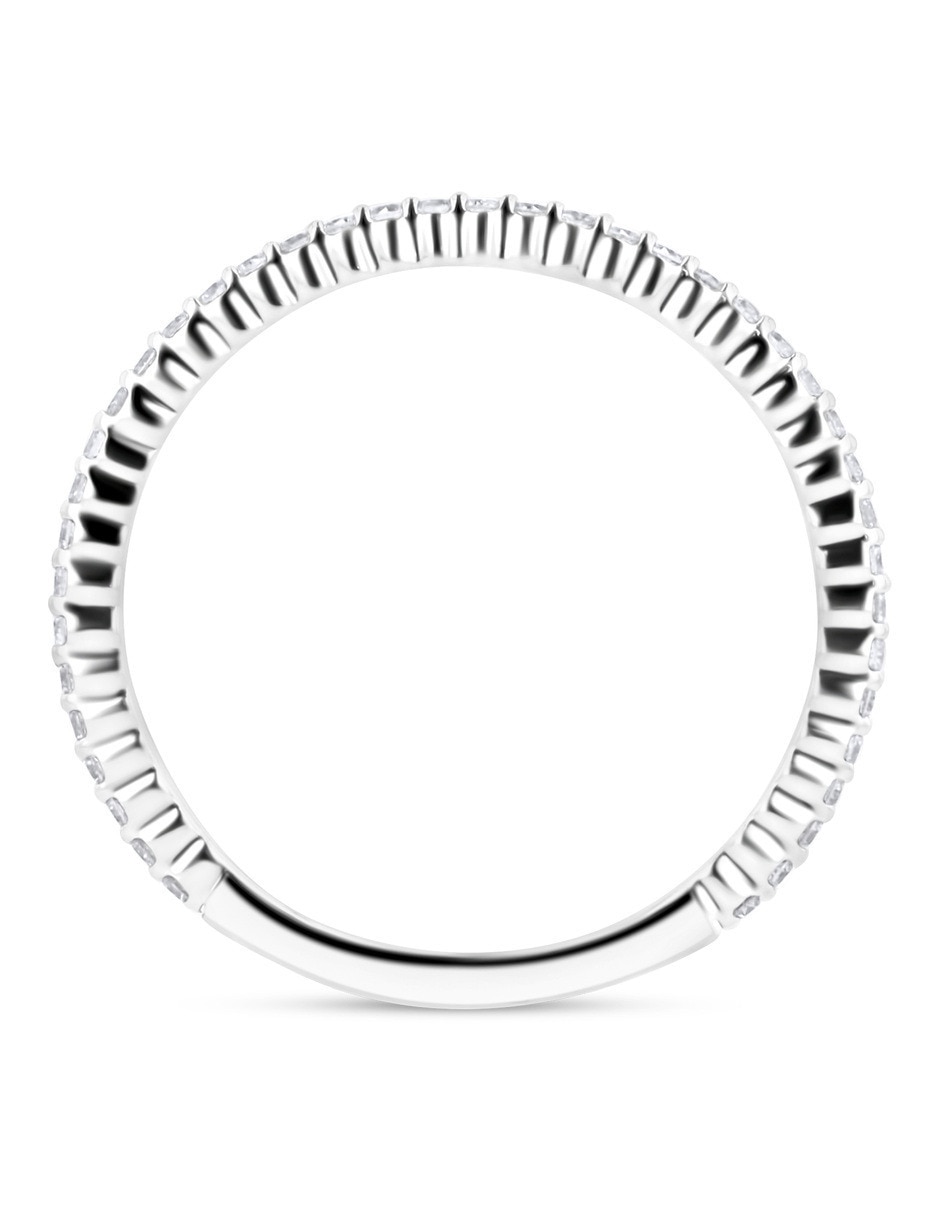 Churumbela de oro blanco 14 K diamante 3