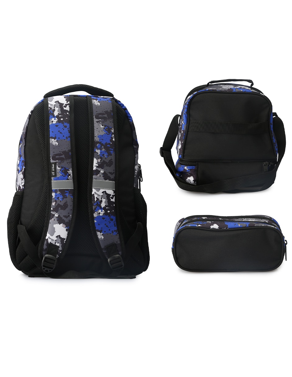 Set mochila escolar Fútbol para niño