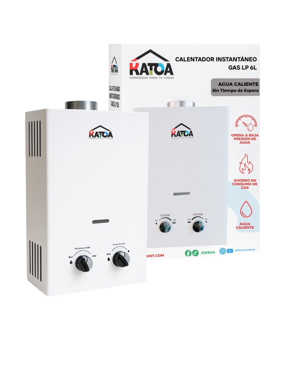 Calentador instantáneo Calentador 6 L Gas LP 2