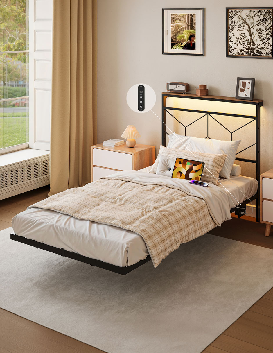 Base para cama armable Fabato de metal