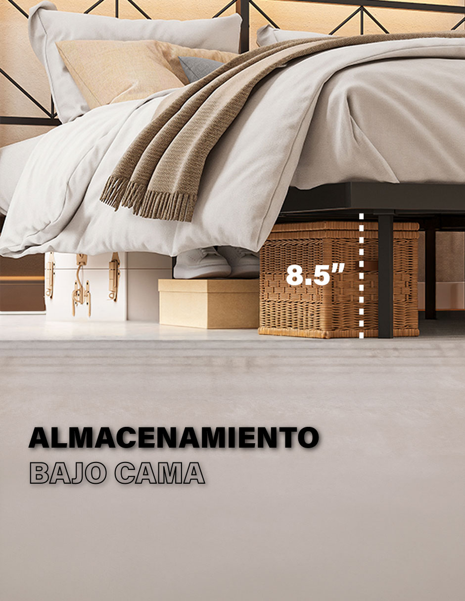 Base para cama armable Fabato de metal