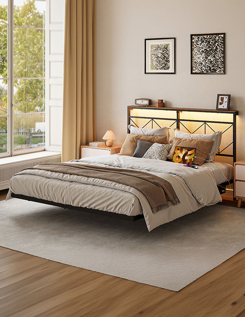 Base para cama armable Fabato de metal