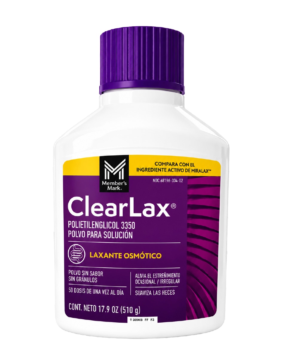 Clearlax con polietilenglicol 3350 de 510 g Clearlax con polietilenglicol 3350 de 510 g