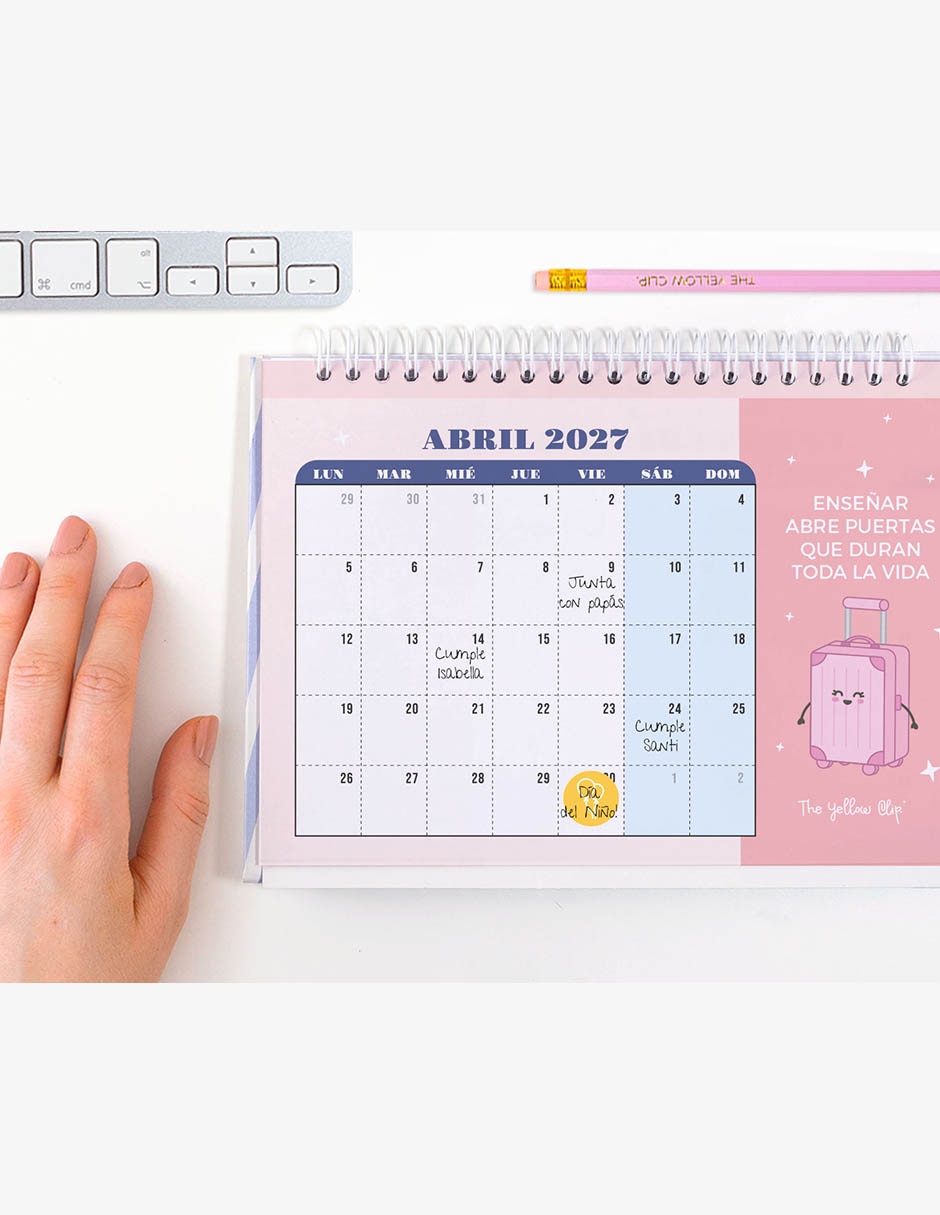 Calendario de pared The Yellow Clip Maestras