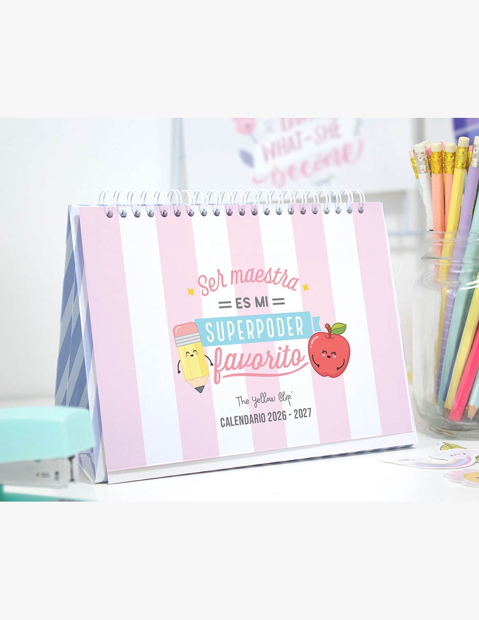 Calendario de pared The Yellow Clip Maestras