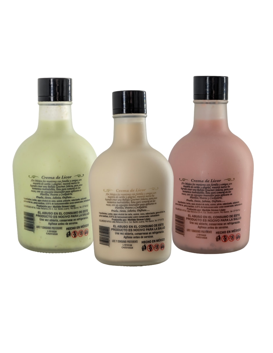 Crema de alcohol de caña sabor varios 375 ml 3